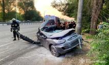 Есть пострадавшие: в Днепре на Слобожанском проспекте столкнулись Audi и Hyundai